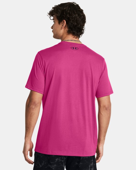 Men's Project Rock Payoff Graphic Short Sleeve in Pink image number 1